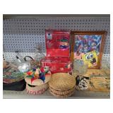 Print, Christmas Lights, Tray, Decanters