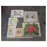Floral & Building Prints