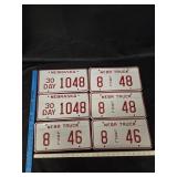 Nebraska Temp & Truck License Plates