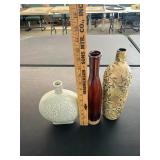 (3) Decorative Vases