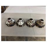 (4) Conical Stained Lamp Shades