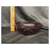 VTG Pyrex 'Cranberry' Glass Casserole Dish