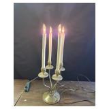 Vintage Brass Candelabra Table Lamp