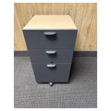 Lacasse Maple Laminate Mobile Filing Cabinet