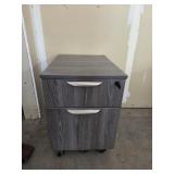 Mobile 2-Drawer Pedestal File - Gray