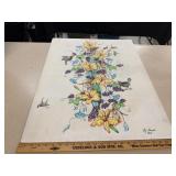30'X24' Lyn Bernard Floral Painting