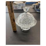 Clear Glass Covered Dish