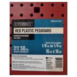 Box of Crown Bolt Red Pegboards 16'x16'