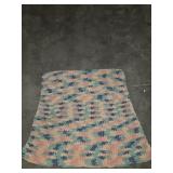 VTG Hand-Made Crocheted Baby Blanket