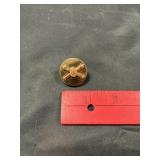 U.S. Army Coastal Artillery Brass Collar Disk