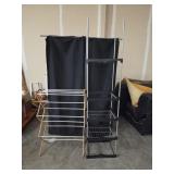 Closet Shelf Organizer & Folding Clothes Drying