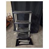 4-Tier Stylette Plastic Utility Shelf
