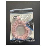 10ft USB to USB-C Pink Charging Cord