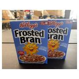 (2) Kellogg's Frosted Bran Cereal Boxes