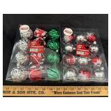 (2)12ct. Shatter Proof Christmas Ornaments