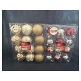 (2)12ct. Shatter Proof Christmas Ornaments
