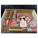 Lot of Decorative Mesh, Candle, Gift Card Holder