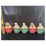 (5) Wooden Tabletop Christmas Decor Signs