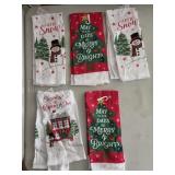 (5) Christmas Kitchen Towels 14'x24'
