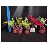 (5) Mini Christmas Floral Arrangements