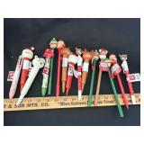 Lot of Christmas Pens