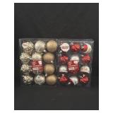 (2) 12ct. Shatter Proof Christmas Ornaments