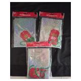(3) Christmas Gift Bags w/ Tags 35'x38'x7'