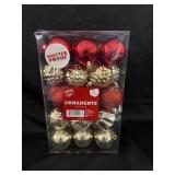 30ct. Shatter Proof Christmas Ornaments