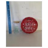 Dolly Parton Collection Christmas Tin & Glass Cup