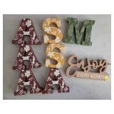 Fall Wood Letters