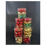 (9)15ct. Minature Shatter Proof Christmas