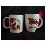 (2) Ceramic Christmas Mugs 11oz.