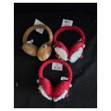 (3) Christmas Kids Headbands