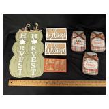 Fall Wooden Sign Decor