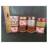 Lot of Christmas Decorative Ribbons