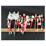 Lot of Christmas Pens