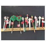 Lot of Christmas Pens