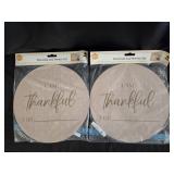 (2) Thanksgiving Placemat & Marker Set