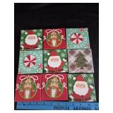 (9) Christmas Gift Boxes 1'x3.5'x3.5'
