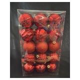 30ct. Holiday Style Red Christmas Shatter Proof