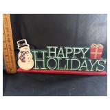 ï¿½Happy Holidaysï¿½ Wooden Decor