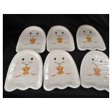 (6) 8ct. Ghost Paper Plates