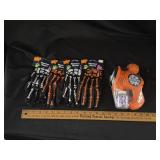 (4) Skeleton Gloves & Bubble Blaster