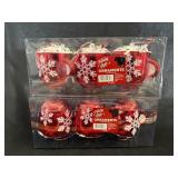 (3) 3ct. Holiday Style Mug Ornaments
