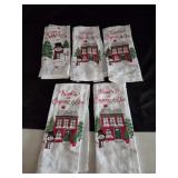 (5) Christmas Kitchen Towels 14'x24'