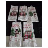 (5) Christmas Kitchen Towels 14'x24'