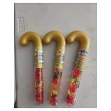 (3) Haribo Goldbears Candy Canes