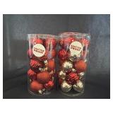 (2) 20pc. Shatter Proof Holiday Style Christmas
