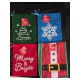 (4) Novelty Christmas Gift Bags