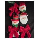 (6) Plush Christmas Ornaments
